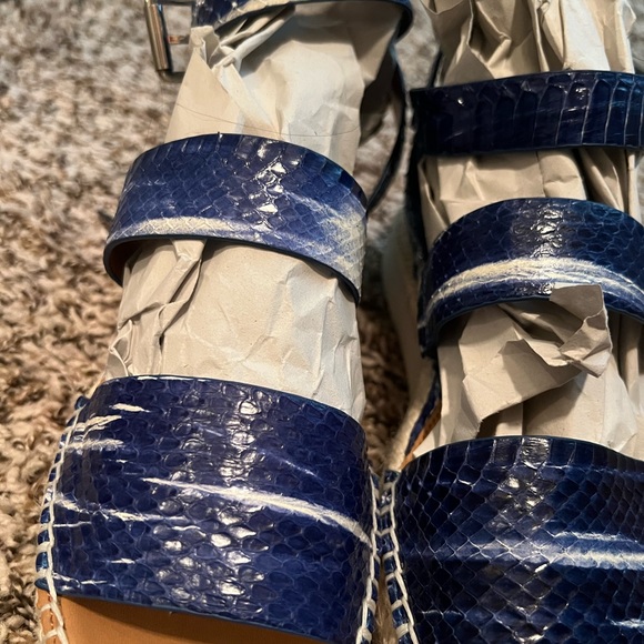 Sarto color blue size 6.5 leather - Picture 4 of 11